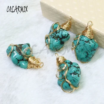 10 pieces free-form stone pendants blue stone beads wire wrap necklace pendants wholesale pearl Gems for women 9121
10 pieces free-form stone pendants blue stone beads wire wrap necklace pendants wholesale pearl Gems for women 9121