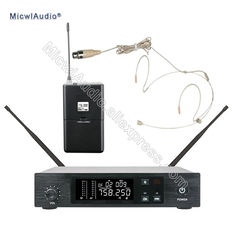 96 Channel Stage Performance Singing Wireless Microphone Speaking UHF System Transmitter Sets With Beige Headworn For Bodypack
96 Channel Stage Performance Singing Wireless Microphone Speaking UHF System Transmitter Sets With Beige Headworn For Bodypack