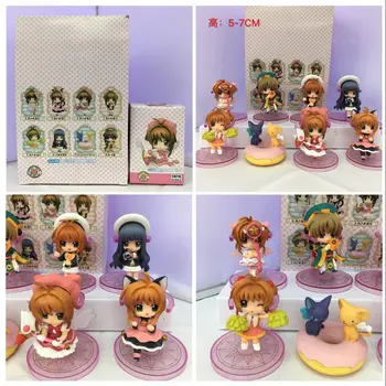NEW 8pcs/lot 5-7CM pvc anime figure Q version Cardcaptor Sakura action figure collectible model toys brinquedos 
NEW 8pcs/lot 5-7CM pvc anime figure Q version Cardcaptor Sakura action figure collectible model toys brinquedos