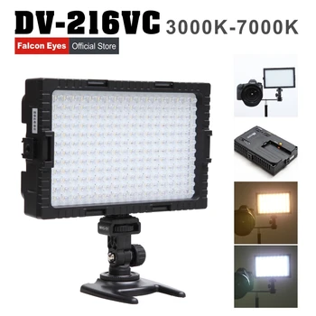 Falcon Eyes DV-216VC 216 Bi-Color LED Video Light Lamp Dimmable 3000-7000k Color for Canon Nikon Camera
Falcon Eyes DV-216VC 216 Bi-Color LED Video Light Lamp Dimmable 3000-7000k Color for Canon Nikon Camera