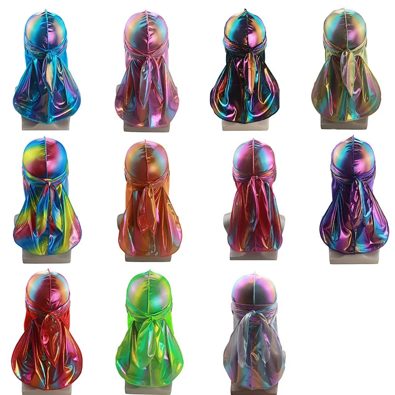 New Colorful Sparkly Durags Turban Bandanas Men's Shiny Silky Durag Headwear Headbands Hair Cover Accessories Wave Caps Rags Hat
New Colorful Sparkly Durags Turban Bandanas Men's Shiny Silky Durag Headwear Headbands Hair Cover Accessories Wave Caps Rags Hat