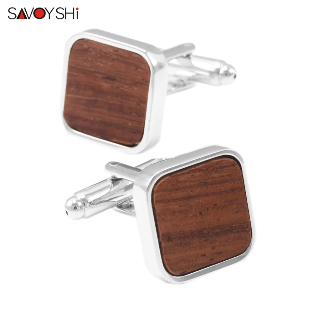 SAVOYSHI Low-key Luxury Wood Cufflinks for Mens Shirt Brand Jewelry High Quality Square Wooden Cuff links Gift Free Custom Name
SAVOYSHI Low-key Luxury Wood Cufflinks for Mens Shirt Brand Jewelry High Quality Square Wooden Cuff links Gift Free Custom Name