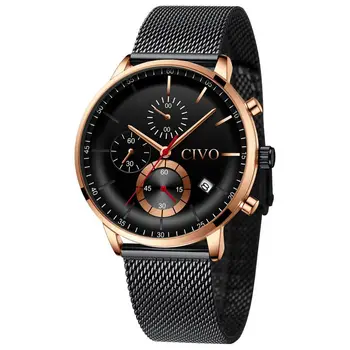 CIVO Relogio Masculino Bisiness Military Watch Mens Waterproof Chronograph Quartz Watches Reloj Hombre Fashion Top Brand Clock
CIVO Relogio Masculino Bisiness Military Watch Mens Waterproof Chronograph Quartz Watches Reloj Hombre Fashion Top Brand Clock