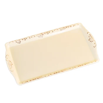 Ivory Pocelain Serving Tray Relief with Golden Rim Party Tray Cake Fruit Stand for Home Decoration
Ivory Pocelain Serving Tray Relief with Golden Rim Party Tray Cake Fruit Stand for Home Decoration