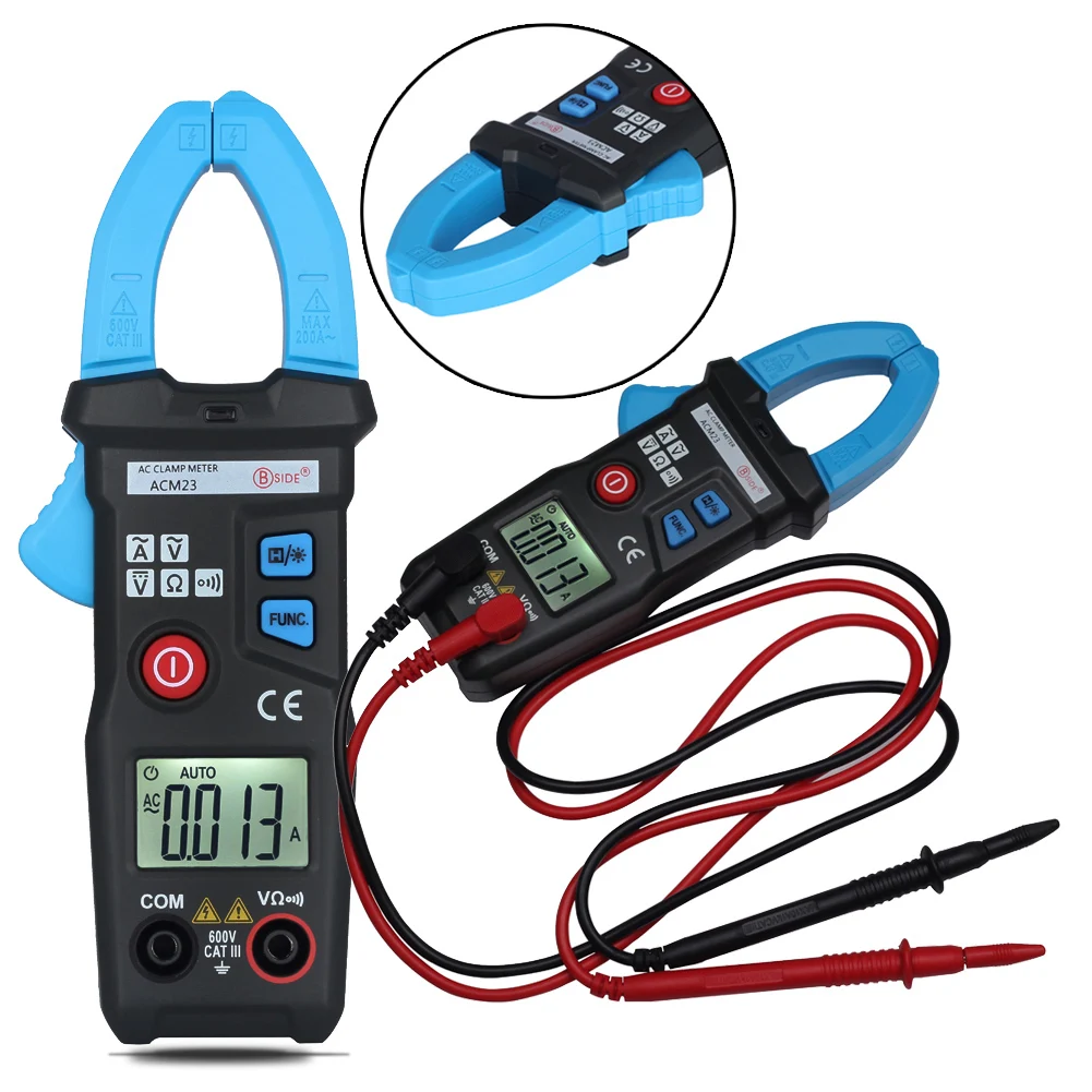 High Quality Intelligent AC Clamp Meter 6000 Counts Autorange Digital Multimeter Current Voltage Capacitance Resistance Tester
High Quality Intelligent AC Clamp Meter 6000 Counts Autorange Digital Multimeter Current Voltage Capacitance Resistance Tester