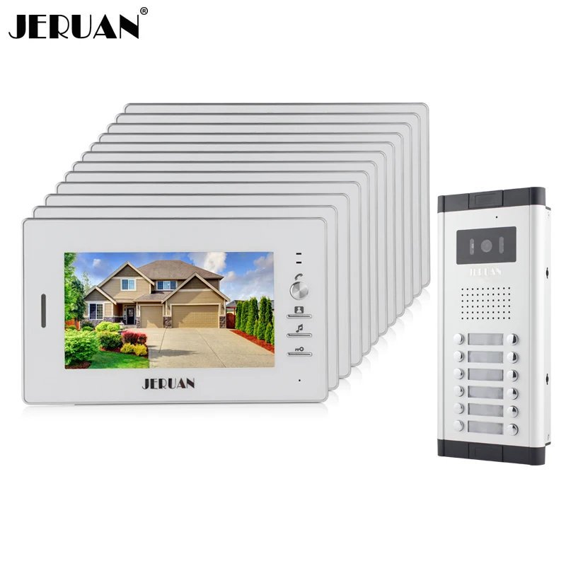 JERUAN Wholesale Apartment 7" Video Intercom Door Phone Entry System 12 Monitor + 1 Doorbell Camera for IN Stock FREE SHIPPING
JERUAN Wholesale Apartment 7" Video Intercom Door Phone Entry System 12 Monitor + 1 Doorbell Camera for IN Stock FREE SHIPPING