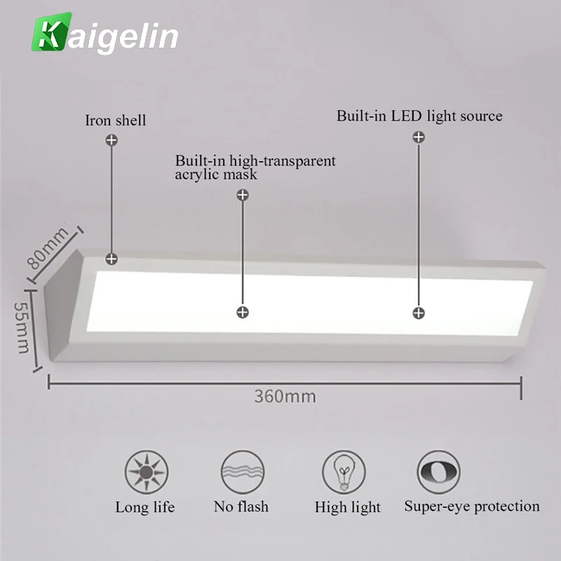Kaigelin 5W 8W LED Mirror Front Wall Desk Light LED Eye Protecting Table Light Concise Wall Reading Lamp For Bedroom Office
Kaigelin 5W 8W LED Mirror Front Wall Desk Light LED Eye Protecting Table Light Concise Wall Reading Lamp For Bedroom Office