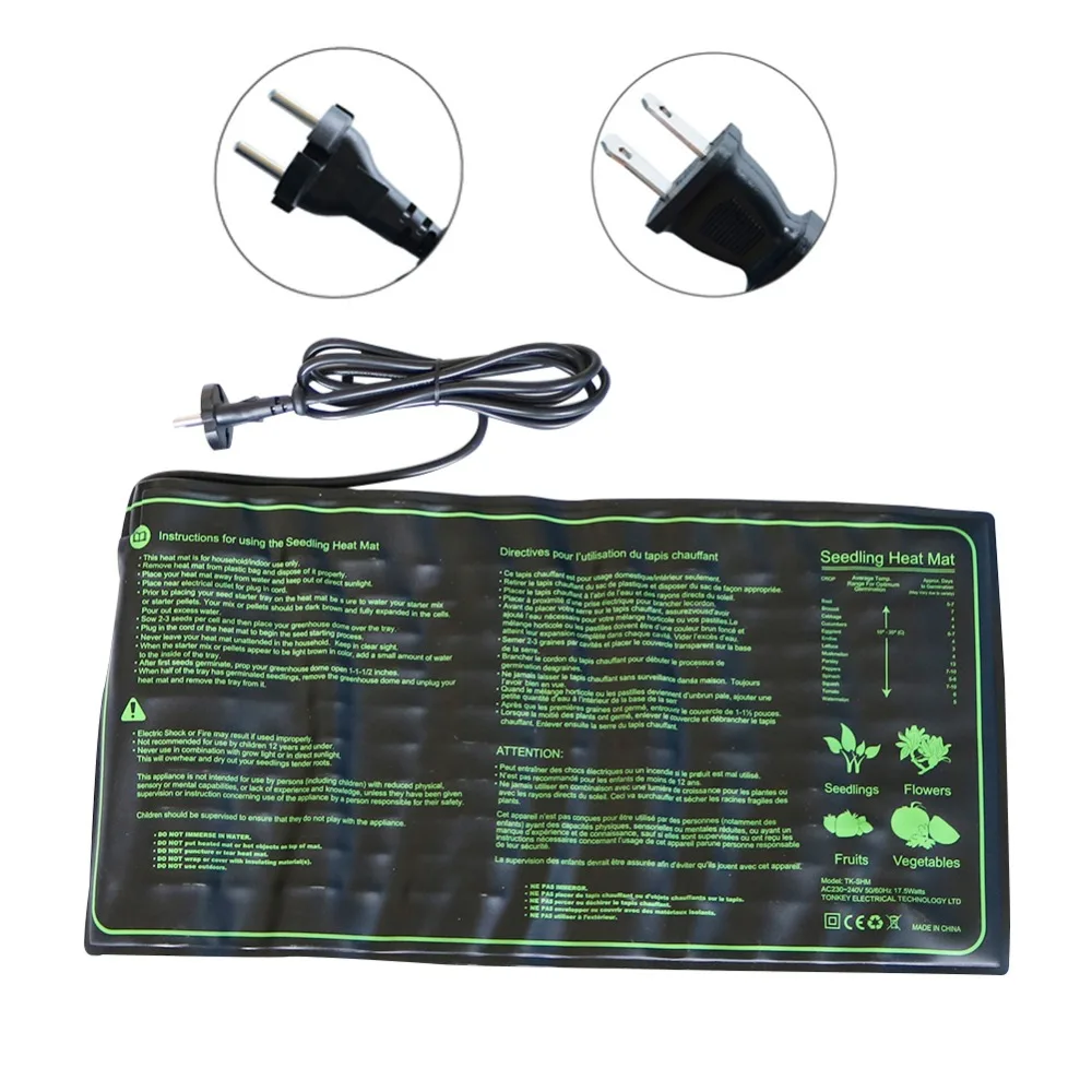 50x25cm Seedling Heating Mat 110V/220V Waterproof Plant Seed Germination Propagation Clone Starter Pad Agriculture tools 1 Pcs
50x25cm Seedling Heating Mat 110V/220V Waterproof Plant Seed Germination Propagation Clone Starter Pad Agriculture tools 1 Pcs
