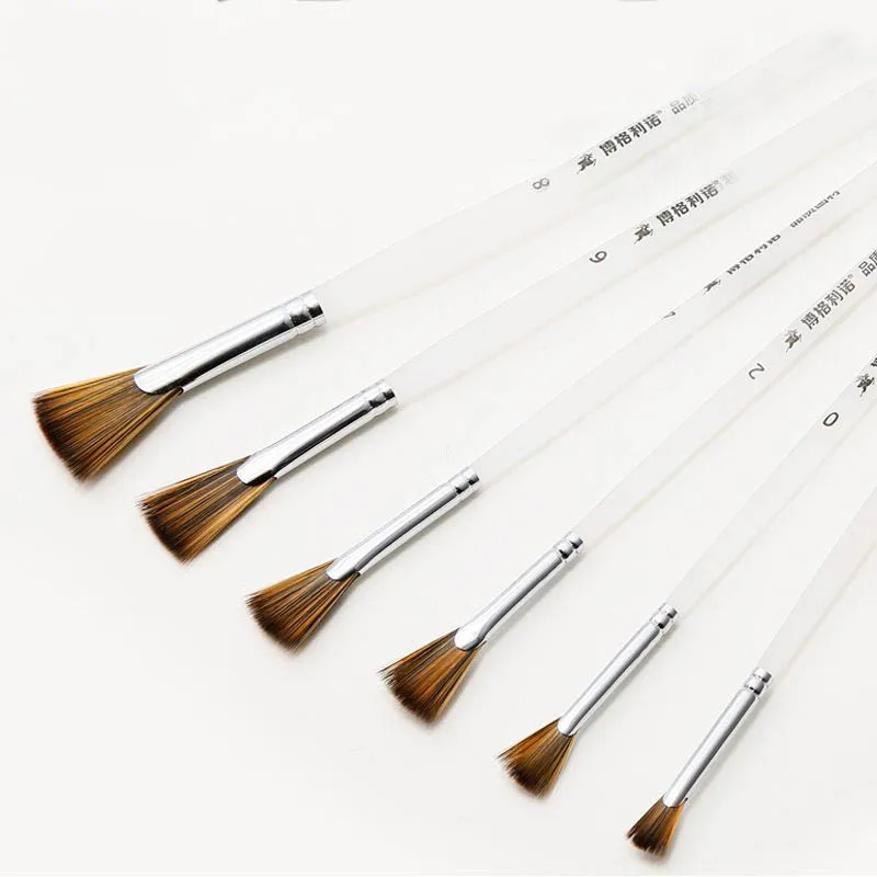 Imported nylon hair fish tail pen transparent frosted rod gouache acrylic fan shaped brush art supplies
Imported nylon hair fish tail pen transparent frosted rod gouache acrylic fan shaped brush art supplies