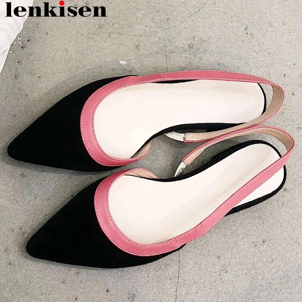Lenkisen original designer mixed colors full grain leather low heels slingback women sandals pointed toe dating summer shoes L31
Lenkisen original designer mixed colors full grain leather low heels slingback women sandals pointed toe dating summer shoes L31