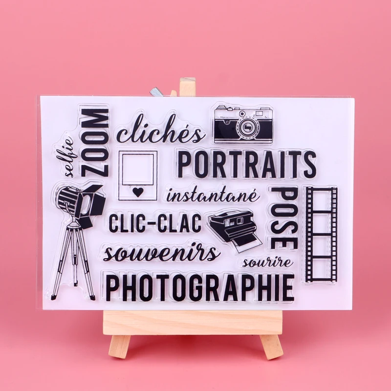 French / Photography Transparent Clear Stamps for DIY Scrapbooking/Card Making/Kids Christmas Fun Decoration Supplies
French / Photography Transparent Clear Stamps for DIY Scrapbooking/Card Making/Kids Christmas Fun Decoration Supplies