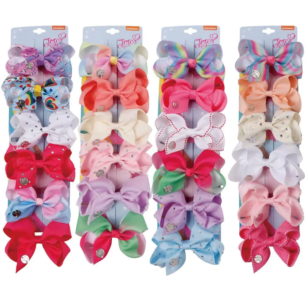 New bow hair clip 6 pieces / set of 4 inch hand-printed clips cute girl accessories birthday gift | Детская одежда и обувь