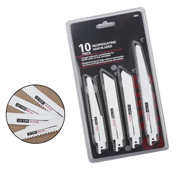 10pcs Multi Function Reciprocating Saw Blade Fast Cutting For Wood Fibreboard Metal Reciprocating Power Tools set
10pcs Multi Function Reciprocating Saw Blade Fast Cutting For Wood Fibreboard Metal Reciprocating Power Tools set