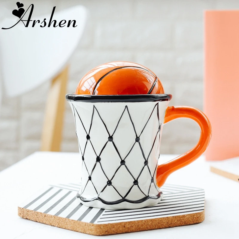 Arshen 500ML Cute Creative Coffee Milk Mug Basketball Football Pattern Breakfast Oatmeal Ice Cream Tea Coffee Mug with Hand Grip
Arshen 500ML Cute Creative Coffee Milk Mug Basketball Football Pattern Breakfast Oatmeal Ice Cream Tea Coffee Mug with Hand Grip