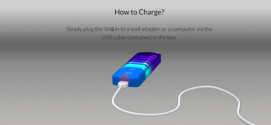 [FR/US] Original Eleaf iWu Pod System Kit built in 700mAh battery with 2ml cartridge inhale electronic cigarette vape pen