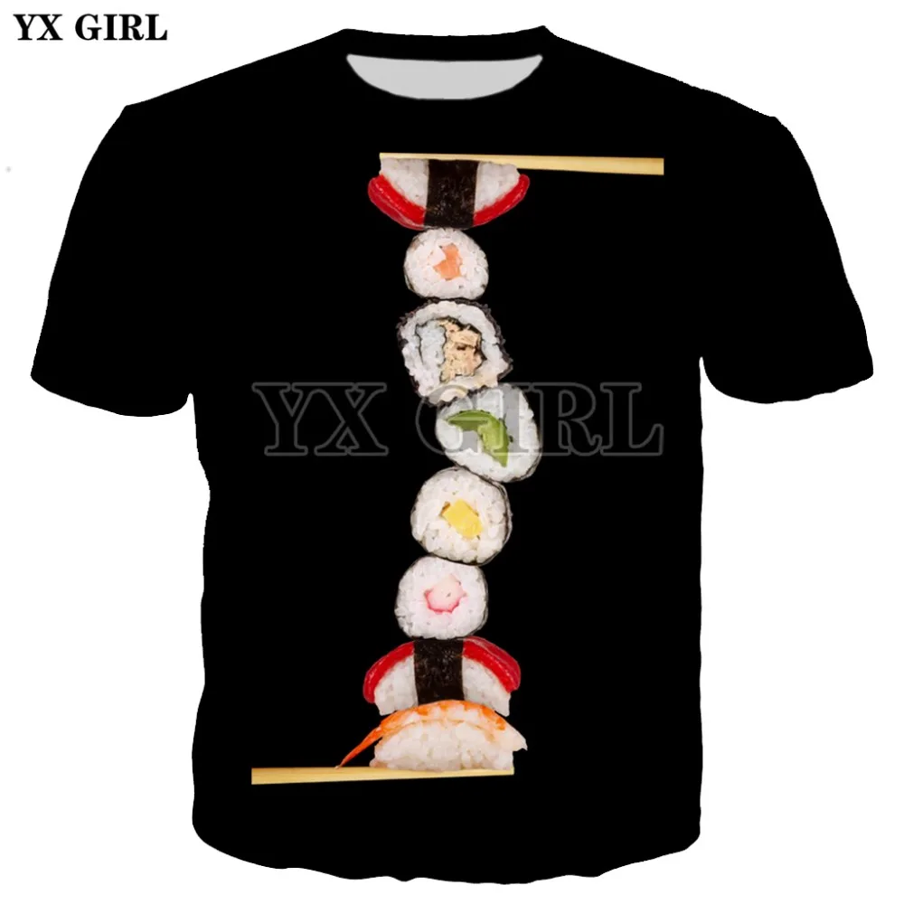 YX GIRL 3D Print Delicious Sushi T shirt For Women Men Hoodies/Sweatshirt/Tops Tees Short Sleeve Casual Tshirt Dropshipping
YX GIRL 3D Print Delicious Sushi T shirt For Women Men Hoodies/Sweatshirt/Tops Tees Short Sleeve Casual Tshirt Dropshipping