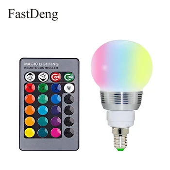E27 E14 RGB LED Bulb 110V 220V 16 Color Adjustable Light With 24 Key Remote Control For Indoor And Outdoor Party Decoration
E27 E14 RGB LED Bulb 110V 220V 16 Color Adjustable Light With 24 Key Remote Control For Indoor And Outdoor Party Decoration