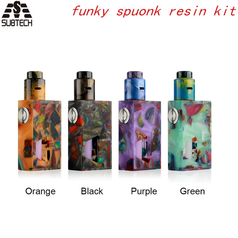 original Funky squonk resin kit Mechanical Box Mod kit 7.0ml Resin 18650 Battery Vaper