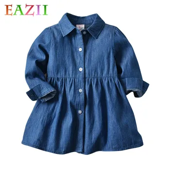 EAZII Toddler Kids Newborn Baby Girls Dress Denim Blue Long Sleeve Casual Turn-down Collar Dresses Spring Autumn Baby Costume
EAZII Toddler Kids Newborn Baby Girls Dress Denim Blue Long Sleeve Casual Turn-down Collar Dresses Spring Autumn Baby Costume
