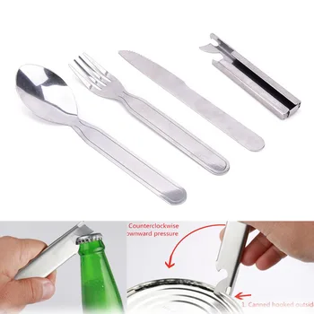 Portable 4pcs/set Tableware Outdoor Picnic Utensils Set Stainless Steel Spoon Fork Knife Dinnerware Camping Cooking
Portable 4pcs/set Tableware Outdoor Picnic Utensils Set Stainless Steel Spoon Fork Knife Dinnerware Camping Cooking