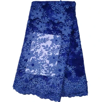 New Beaded Fabric High Quality Royal Blue Nigeria Wedding Embroidery Tulle Mesh Lace 2019 African French Net Lace Fabric A1507
New Beaded Fabric High Quality Royal Blue Nigeria Wedding Embroidery Tulle Mesh Lace 2019 African French Net Lace Fabric A1507
