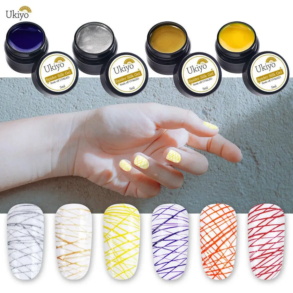 Ukiyo 5ml UV LED Gel Nail Polish Spider Silk Gel Point To Line Drawing Painting Pulling Silk Nail Decoration DIY Design
Ukiyo 5ml UV LED Gel Nail Polish Spider Silk Gel Point To Line Drawing Painting Pulling Silk Nail Decoration DIY Design
