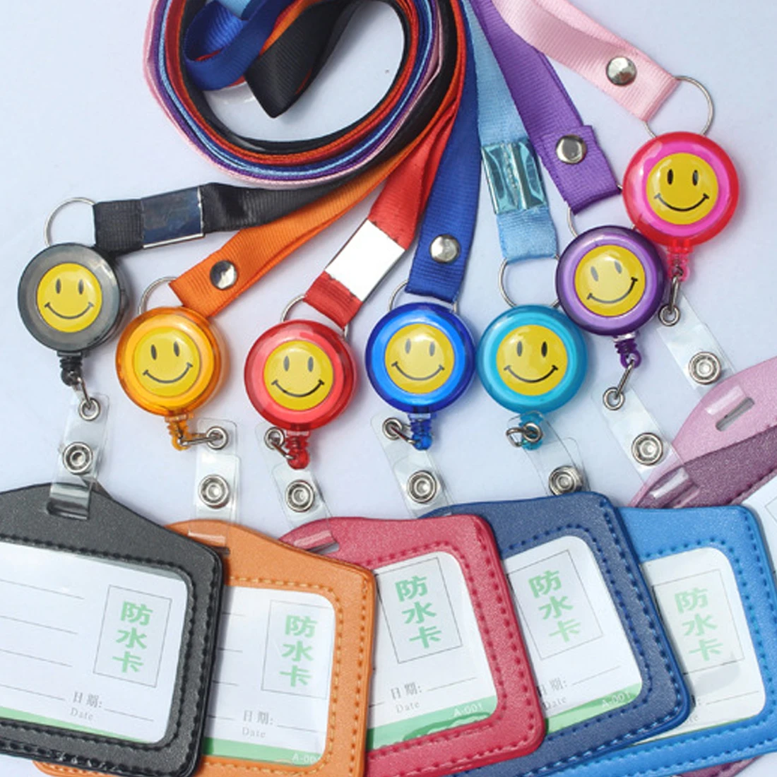 FangNymph Compact Design Smiling Face ID Holder Name Tag Card key Badge Holder Retractable Round Solid Translucent ID Holder
FangNymph Compact Design Smiling Face ID Holder Name Tag Card key Badge Holder Retractable Round Solid Translucent ID Holder