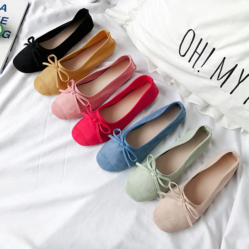 Plus Size Women Ballet Flats Candy Color Slip on flat Shoes Woman Loafers Soft Flats Bowtie Comfortable Shoes zapatos mujer 7472
Plus Size Women Ballet Flats Candy Color Slip on flat Shoes Woman Loafers Soft Flats Bowtie Comfortable Shoes zapatos mujer 7472
