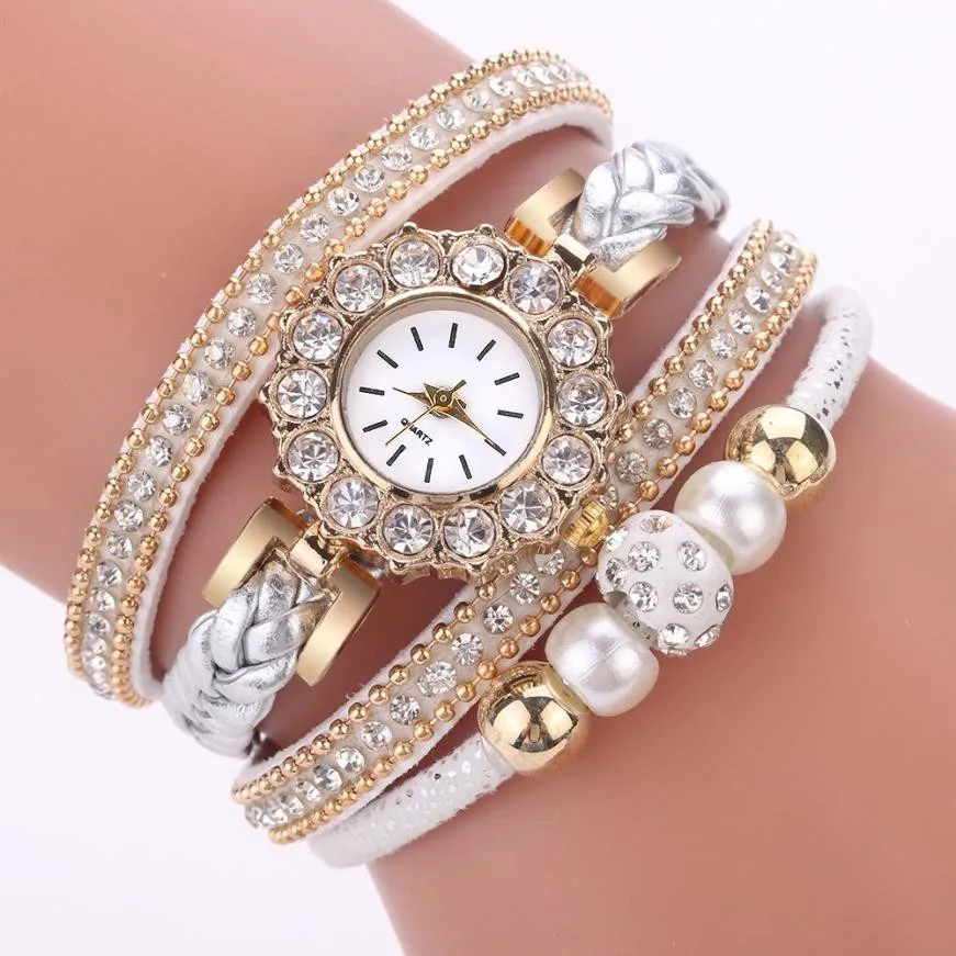 Фото Подарок модные женские часы браслет винтажные плетеные - купить