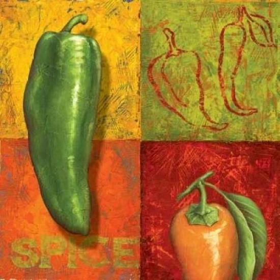 Chili IV Poster Print by Delphine Corbin (12 x 12)