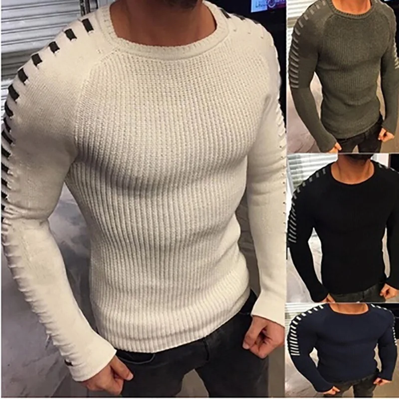 SHUJIN 2019 Men's Knitwear Round Neck Long Sleeve Sweater Pleated Design Mohair Tops Winter Autumn Fit Slim Male Sweater
SHUJIN 2019 Men's Knitwear Round Neck Long Sleeve Sweater Pleated Design Mohair Tops Winter Autumn Fit Slim Male Sweater