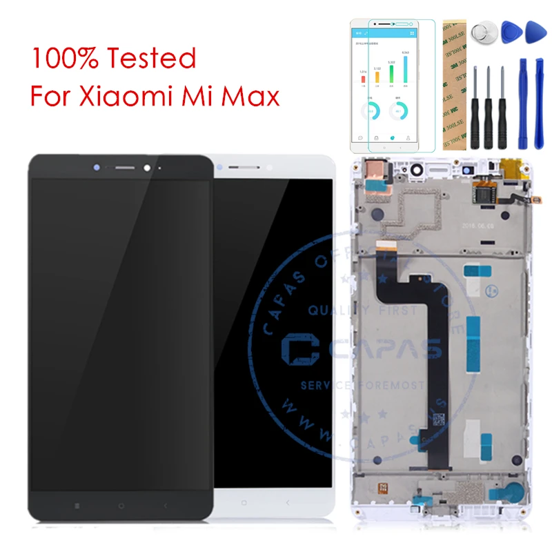 Tested Grade S for Xiaomi Mi Max LCD Display Digitizer Touch Screen 1920x1080 Assembly Frame TouchScreen Panel Replacement Parts
Tested Grade S for Xiaomi Mi Max LCD Display Digitizer Touch Screen 1920x1080 Assembly Frame TouchScreen Panel Replacement Parts