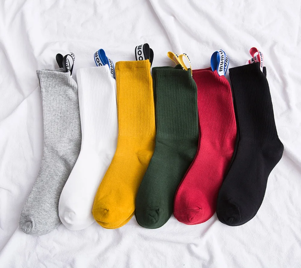 Women Cotton Fashionable Spring Autumn Letters Heel Mark Crew Heap Socks Casual Solid Street
Women Cotton Fashionable Spring Autumn Letters Heel Mark Crew Heap Socks Casual Solid Street