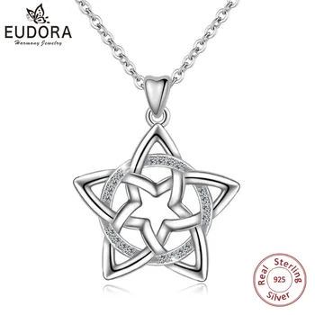 EUDORA 100% 925 Sterling Silver Clear CZ Star Pendant Necklace Fine Jewelry for Women gril boy Birthday Christmas Gift CYD310
EUDORA 100% 925 Sterling Silver Clear CZ Star Pendant Necklace Fine Jewelry for Women gril boy Birthday Christmas Gift CYD310