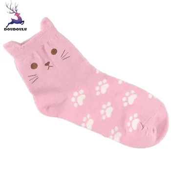 DOUDOULU Summer Cat cartoon Funny socks woman Spring Summer Tube Socks Creative Footprints Sock calcetines mujer algodon #WS
DOUDOULU Summer Cat cartoon Funny socks woman Spring Summer Tube Socks Creative Footprints Sock calcetines mujer algodon #WS