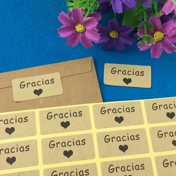 2000PCS/Lot 4*2cm Kraft Paper Stickers Printed above Spanish"THANK YOU"Sticker Labels Seal Adhesive Labels For Gift/Box/envelope
2000PCS/Lot 4*2cm Kraft Paper Stickers Printed above Spanish"THANK YOU"Sticker Labels Seal Adhesive Labels For Gift/Box/envelope