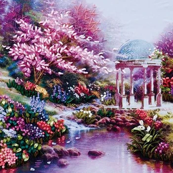 60X50cm Cherry Garden DIY Ribbon Embroidery 3D Embroidery Print Cross Set Needlework Unfinished Wall Painting Craft Gift
60X50cm Cherry Garden DIY Ribbon Embroidery 3D Embroidery Print Cross Set Needlework Unfinished Wall Painting Craft Gift