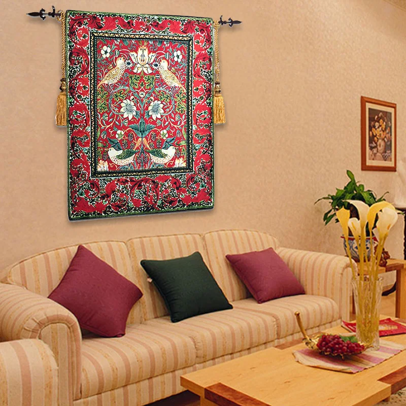 Retro Middle Ages Works Thrush Birds Wall Tapestry Wall Hanging Belgium Art Moroccan Decor Tapestry Fabric Tapestries Decoration
Retro Middle Ages Works Thrush Birds Wall Tapestry Wall Hanging Belgium Art Moroccan Decor Tapestry Fabric Tapestries Decoration