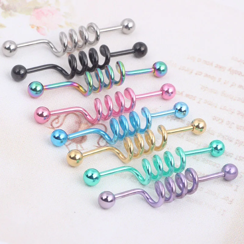 MODRSA 1Piece Spiral Ear Plugs and Tunnels Stainless Steel Industrial Barbell Ear Helix Tragus Piercing Oreja Body Jewelry
MODRSA 1Piece Spiral Ear Plugs and Tunnels Stainless Steel Industrial Barbell Ear Helix Tragus Piercing Oreja Body Jewelry