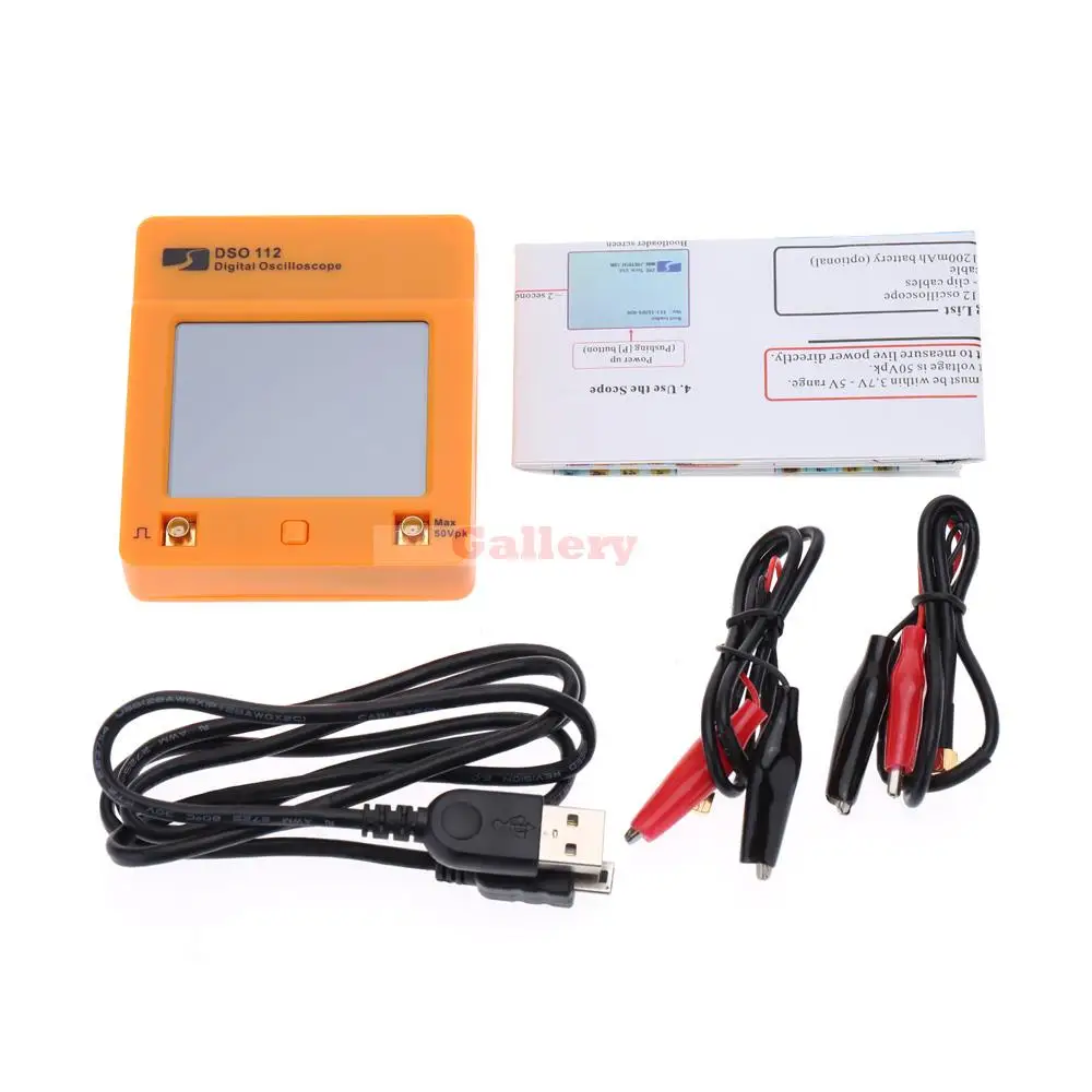 Dso 112 2.4 Tft Pocket Mini Digital Storage Oscilloscope 2mhz 5msa S with Probe Usb Interface
Dso 112 2.4 Tft Pocket Mini Digital Storage Oscilloscope 2mhz 5msa S with Probe Usb Interface