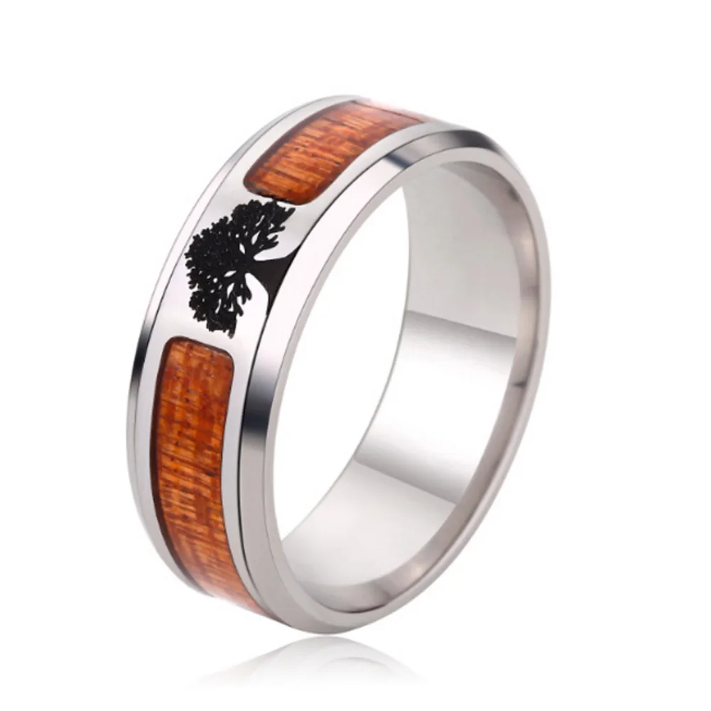 Hot Sale Wood Inlay Fashion Jewelry Men's Classic Wedding Fashion TREE Including Half Size Ring
Hot Sale Wood Inlay Fashion Jewelry Men's Classic Wedding Fashion TREE Including Half Size Ring