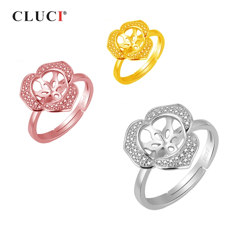 Серебряные Регулируемые кольца CLUCI 925 с большими цветами для женщин, Свадебные обручальные кольца из стерлингового серебра 925 с цветком из циркония, SR2119SB
Серебряные Регулируемые кольца CLUCI 925 с большими цветами для женщин, Свадебные обручальные кольца из стерлингового серебра 925 с цветком из циркония, SR2119SB