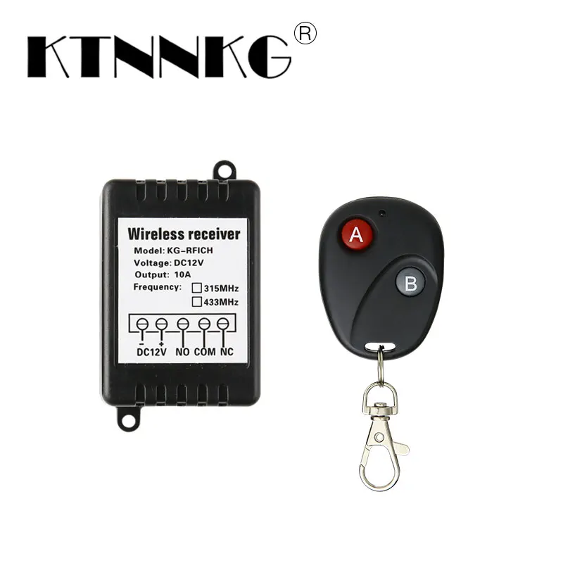 433Mhz 12VRF remote wireless remote control switch 1 way wireless RF access control switch positive and negative motor switch
433Mhz 12VRF remote wireless remote control switch 1 way wireless RF access control switch positive and negative motor switch
