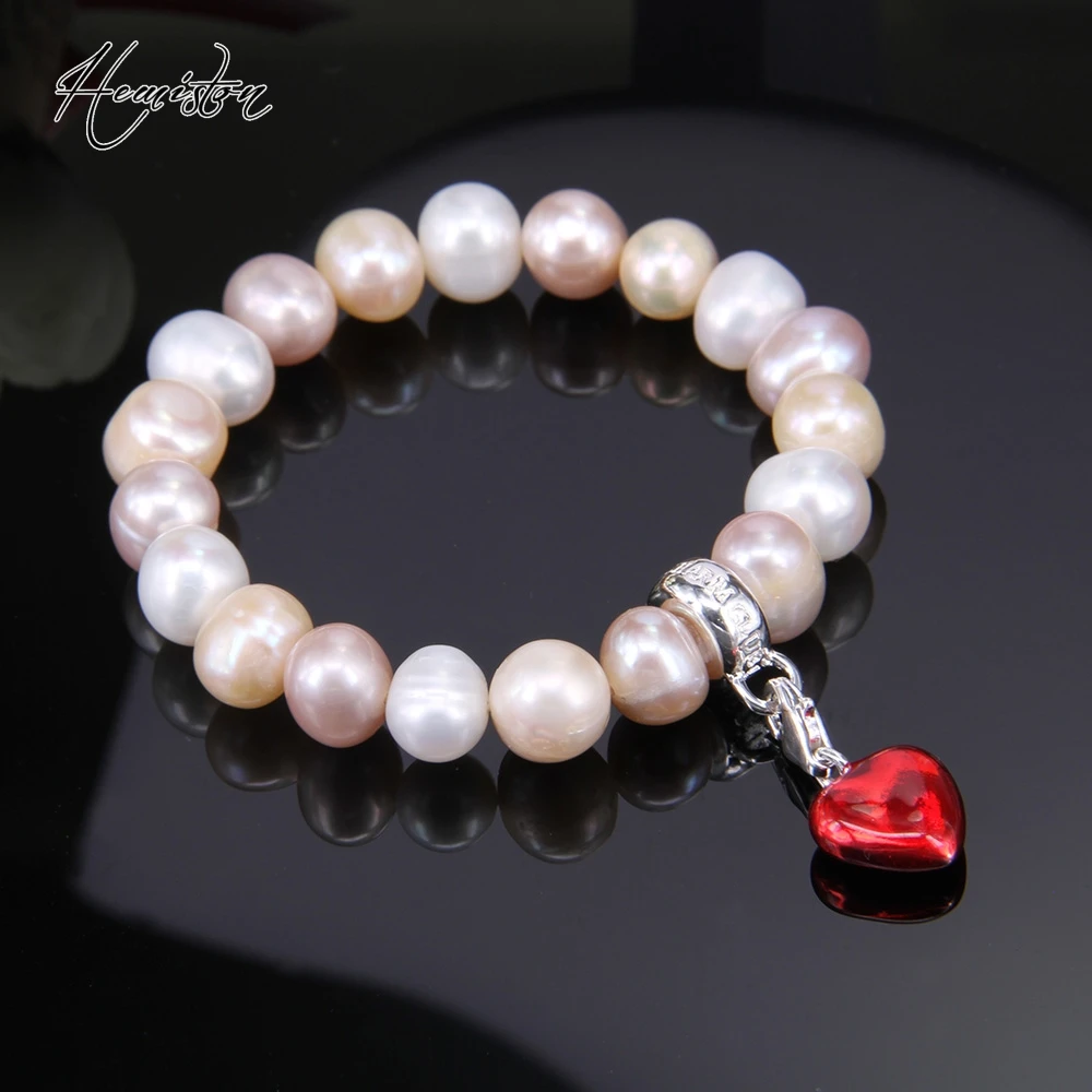 Multi-color Freshwater Pearls Bead Bracelet with a Charm Carrier, 925 Silver European Glamour Jewelry Soul Gift for Women TS 985
Multi-color Freshwater Pearls Bead Bracelet with a Charm Carrier, 925 Silver European Glamour Jewelry Soul Gift for Women TS 985