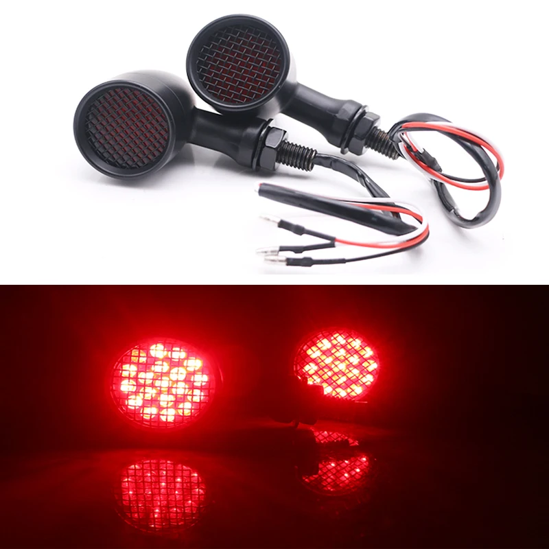 5W Turn Signal Grill Light for Motorcycle Scooter Retro Black LED Brake Light Aluminum Alloy Motorbike Warning Lights Universal
5W Turn Signal Grill Light for Motorcycle Scooter Retro Black LED Brake Light Aluminum Alloy Motorbike Warning Lights Universal