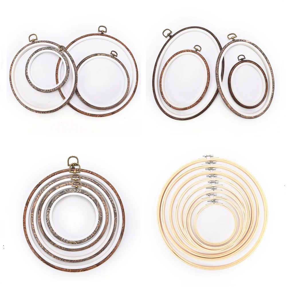 12-34cm round /oval Wooden Plastic Frame Embroidery Hoop Ring Circle Loop For Cross Stitch Hand DIY Needlecraft Sewing Tools
12-34cm round /oval Wooden Plastic Frame Embroidery Hoop Ring Circle Loop For Cross Stitch Hand DIY Needlecraft Sewing Tools