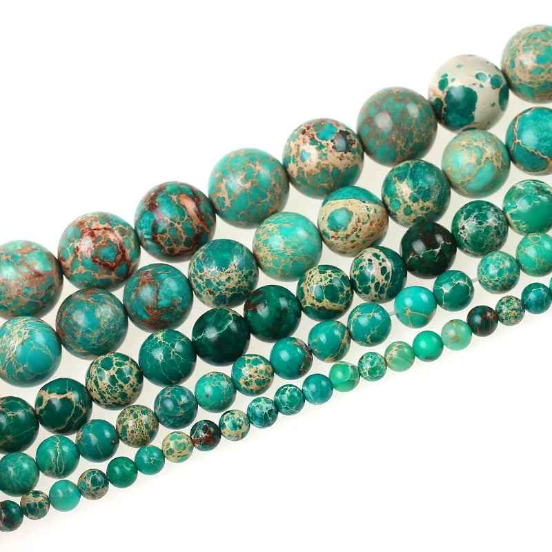 Natural Stone Lake Blue Sea Sediment Turquoises Imperial Jaspers Beads 4 6 8 10 12MM Diy Fashion bracelet Beads Jewelry Making
Natural Stone Lake Blue Sea Sediment Turquoises Imperial Jaspers Beads 4 6 8 10 12MM Diy Fashion bracelet Beads Jewelry Making