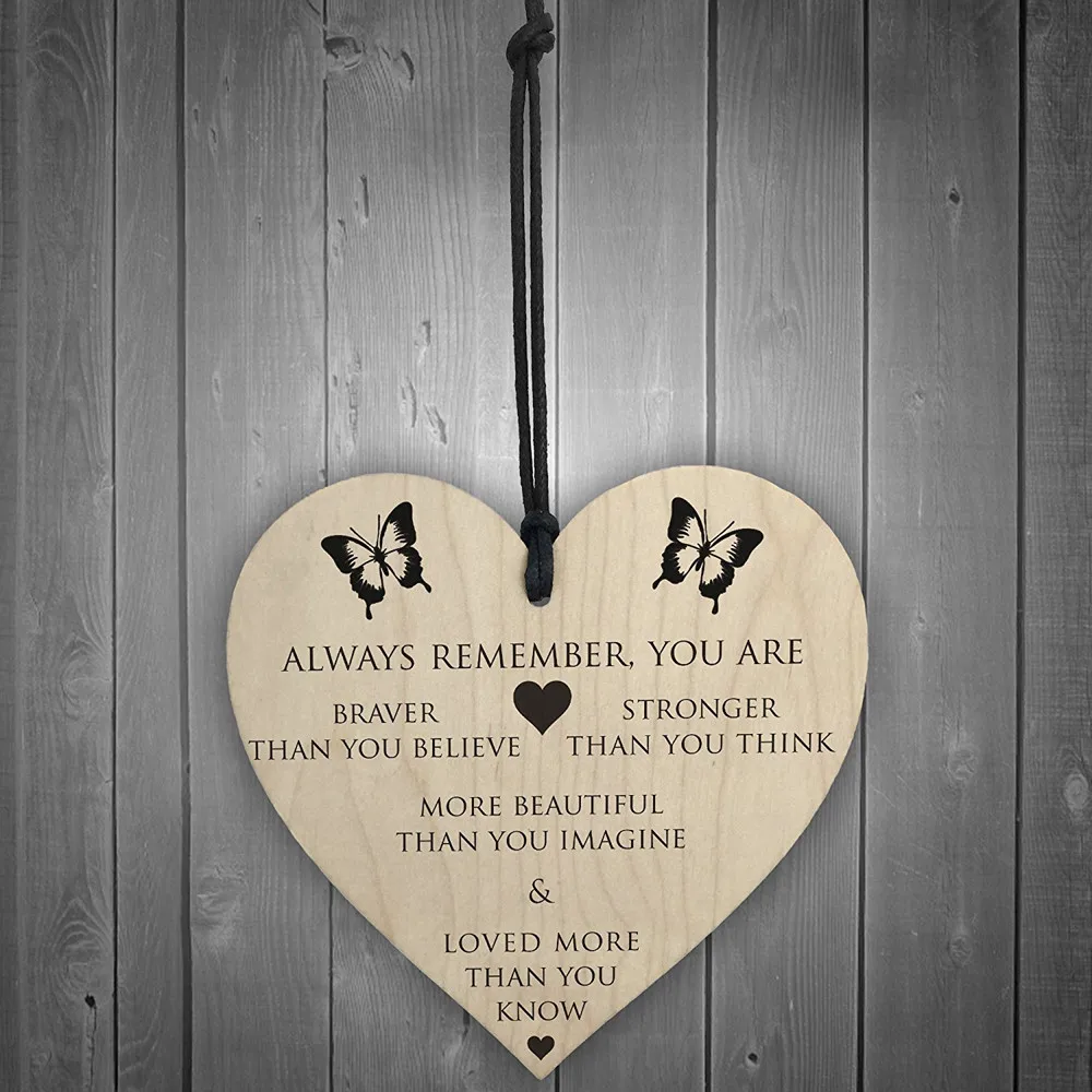 Wooden Hanging plaque Friends Listings Heart Pattern Wooden Hanging Plates You Are Braver Stronger Smarter & Beautiful 2019 Gift
Wooden Hanging plaque Friends Listings Heart Pattern Wooden Hanging Plates You Are Braver Stronger Smarter & Beautiful 2019 Gift