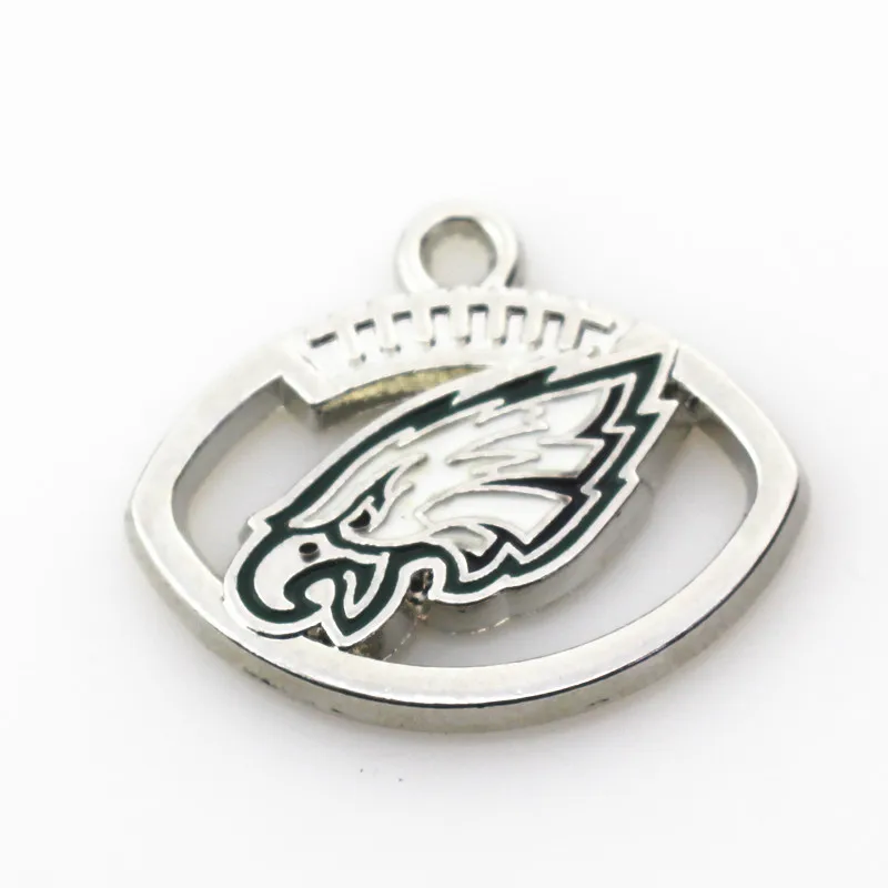 Wholesale 20pcs Enamel Football Shape Philadelphia Eagles Pendant Dangle Charms For DIY Sports Necklace Bracelet Jewelry
Wholesale 20pcs Enamel Football Shape Philadelphia Eagles Pendant Dangle Charms For DIY Sports Necklace Bracelet Jewelry