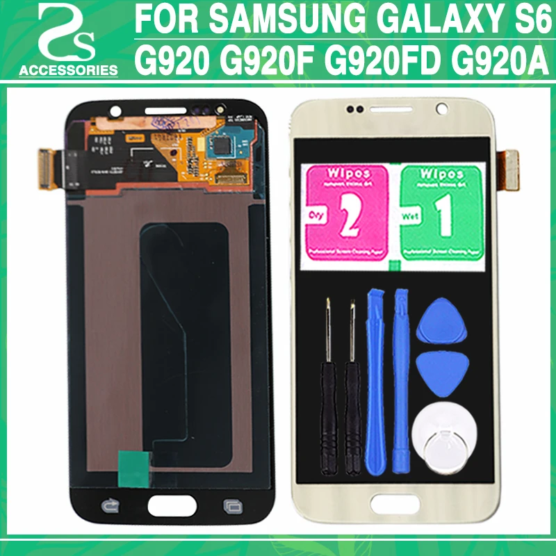 New S6 S6 edge LCD Touch Screen For Samsung Galaxy G920F / G925F Display Digitizer LCD Touch Sensor Glass Panel Replacement
New S6 S6 edge LCD Touch Screen For Samsung Galaxy G920F / G925F Display Digitizer LCD Touch Sensor Glass Panel Replacement
